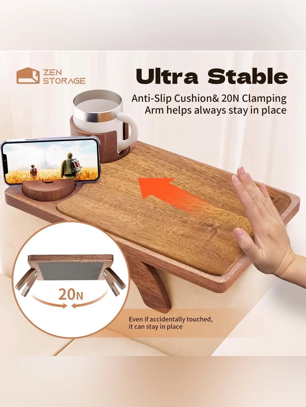 Wooden Cheese Board Serving Platter - Natural Brown